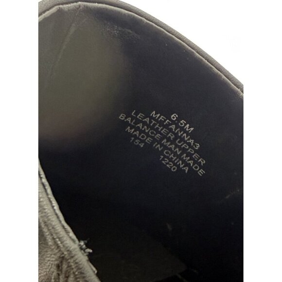 Mark Fisher Square Toe Mule Clog Womens Sz 6.5 Black Leather Chunky Heel Slip On - Picture 10 of 10